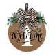 thumbnail image 1 of Front Door Wreath Decorative Hanging Plaques, Last Name Year Round, Wooden Frame, Festive Home Decor, Easy Installation, Metal Rolling, For Office, Elegant Door Accent,topliu, 1 of 9