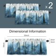 thumbnail image 5 of Blue Gold Kitchen Curtains Abstract Art Valances for Windows Blackout Window Treatment Valances Rod Pocket Curtain Valance for Bathroom Bedroom Living Room Cafe,52 X 18 Inch,2 Panel, 5 of 6