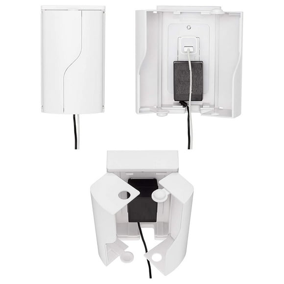 Caja con tapa de enchufe Safety Innovations, doble puerta, a prueba de bebés