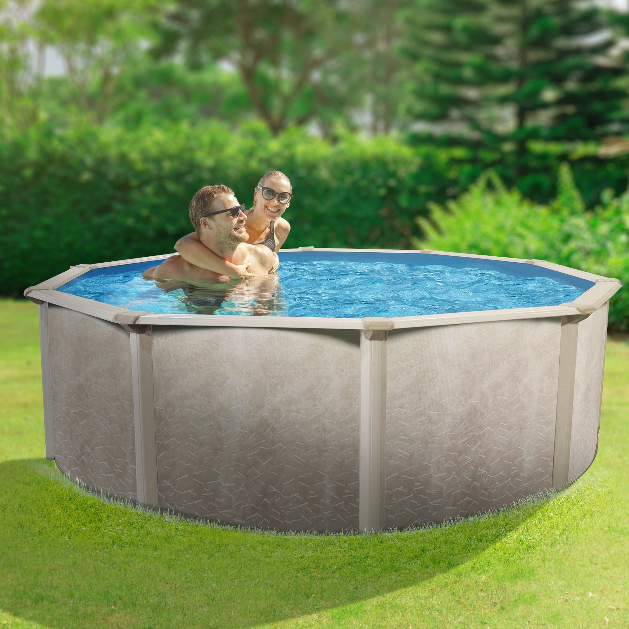 Aquarian Phoenix 24' x 52" Steel Frame DIY 6- to 8-Person Above Ground Pool