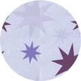 thumbnail image 1 of Ahgly Company Tapis Rond Lavable en Machine Intérieur Transitionnel Bleu Lavande, 8 Pieds Rond, 1 of 7