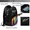 thumbnail image 4 of Disketp Vibrant Parrot Splash Art Mochila de Viaje Estampada para Laptop con Puerto de Carga USB, Mochila Impermeable para Computadora – Regalo para Hombres y Mujeres, 4 of 7