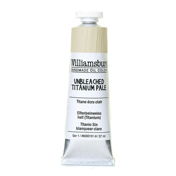 Williamsburg Handmade Oil Colors Unbleached Titanium Pale 37 Ml 02914