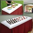 thumbnail image 2 of Novelty Place Inflatable Ice Serving Bar with Drain Plug - Salad Food & Drinks Tray for Party Picnic & Camping, 2 of 6