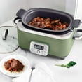 thumbnail image 6 of GreenPan 6-Quart, 14-in-1 Slow Cooker, Family Size, Ceramic Nonstick, Dishwasher Safe Parts, Sage Green, 6 of 11