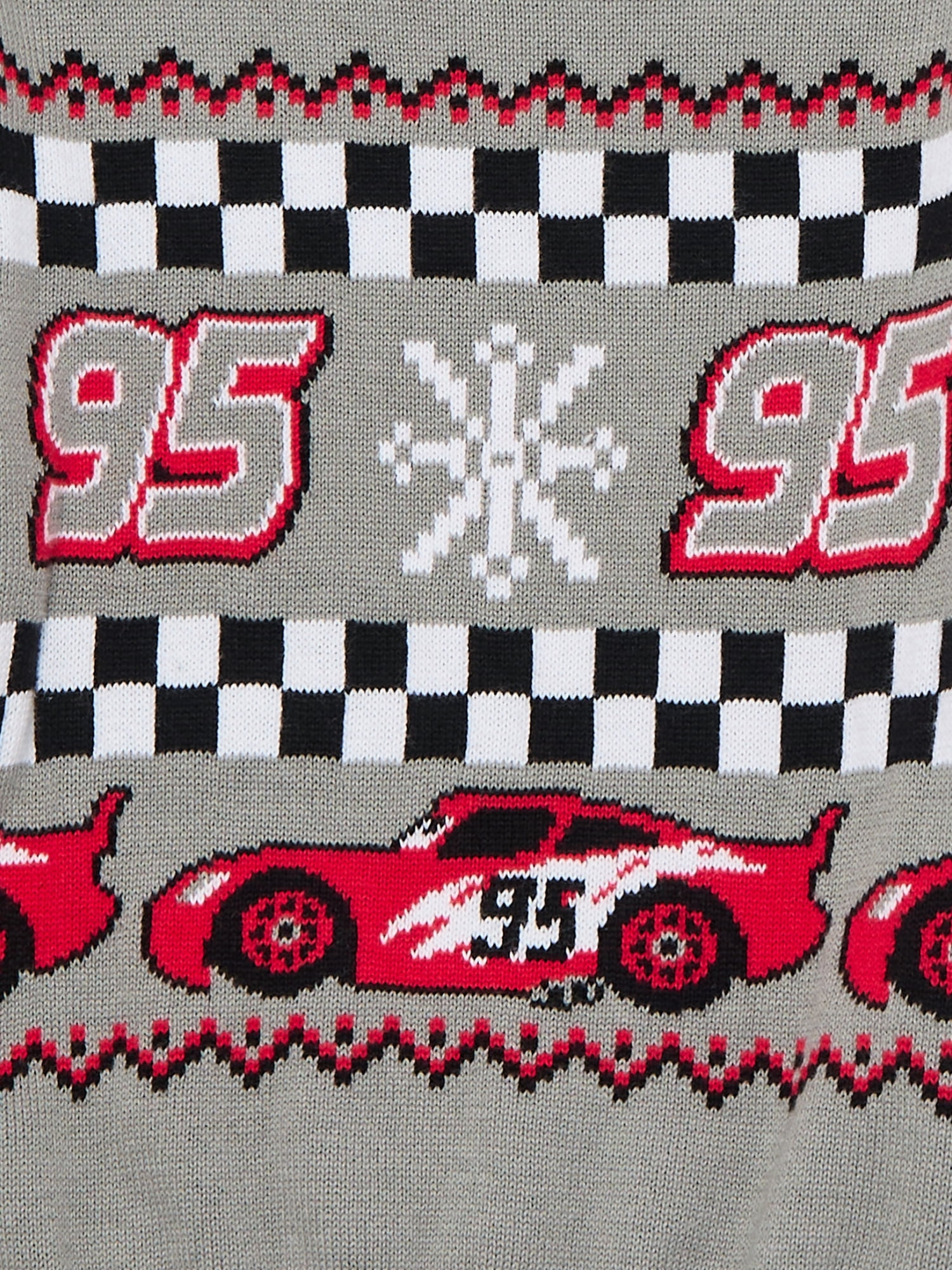 Pixar Cars Toddler Boys' Holiday Sweater with Long Sleeves, Sizes 12M-5T