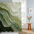 thumbnail image 4 of Sage Green Ombre Shower Curtains for Bathroom, Farmhouse Gradient Abstract Pattern Waterproof Fabric Shower Curtain, Decorative Bathroom Curtain for Bathtub, 36"x72", No Hooks Included, 4 of 9