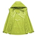 thumbnail image 6 of Women's Lightweight Waterproof Hiking Jacket with Adjustable Hood Outdoor Windbreaker Packable Raincoat for Travel, 6 of 8