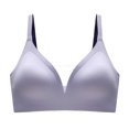 thumbnail image 2 of Jusqu'à 50% de Réduction, sous-Vêtements Sans Couture pour Femmes, Soutien-Gorge Sans Armatures avec Rassemblement et Soutien Réglable pour un Ajustement Confortable Bougies Festives 95% Polyester, 5% Spandex, Violet, Sopatineur, 2 of 9