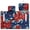 Vintage American Flag Tie-dye, variant on COEQINE Quilted Golf Cart Seat Cover, Folds Like a Bag with Handle for Easy Carry, Universal Fit 51.2"x30.3" for EZGO Yamaha Club Car 2-Seaters, 4 Pockets, Eagle Star USA US American Flag