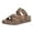 Khaki, variant on 50% Off Clear! asdoklhq Womens Shoes Sale,Women's One-line Sandals Platform Slippers Platform Wedge Beach High Heel Sandals Height Increasing Shoes