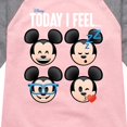 thumbnail image 3 of Disney Emoji - Today I Feel - Toddler And Youth Girls Raglan Graphic T-Shirt, 3 of 5