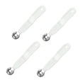 thumbnail image 1 of Injueey 4 piezas de herramientas de cocina para quitar cáscaras de tomate y fresa de acero inoxidable, paquete de cocina largo de acero Cocina y Comedor blanco, 1 of 6