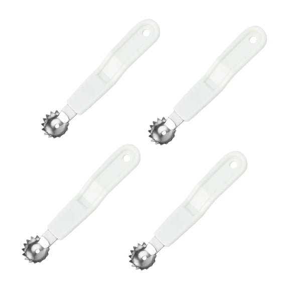 tredstone 4Pcs Steel Tool Strawberry Shell Set Practical Kitchen Small Tool Tool Package Stainless Steel Service Life Kitchen white