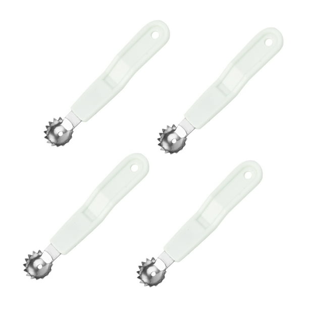 Cateissary 4 piezas de acero para la eliminación de nucleaciones de tomates y , herramienta práctica, material de embalaje, larga duración, Cocina y Comedor blanco