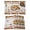White, variant on Fall Pumpkins Placemats Set of 4, Thanksgiving Maple Leaf Sunflower Vintage Placemats for Dining Table, Place Mats for Kitchen Tabletop, Waterproof Wipeable Dining Table Mats Set