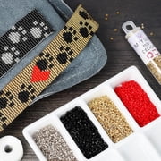 Miyuki Delica Seed Beads – Size 11/0 (1.6 mm), DB0310, Matte Black, 7.2 g, Approx. 1440 Beads
