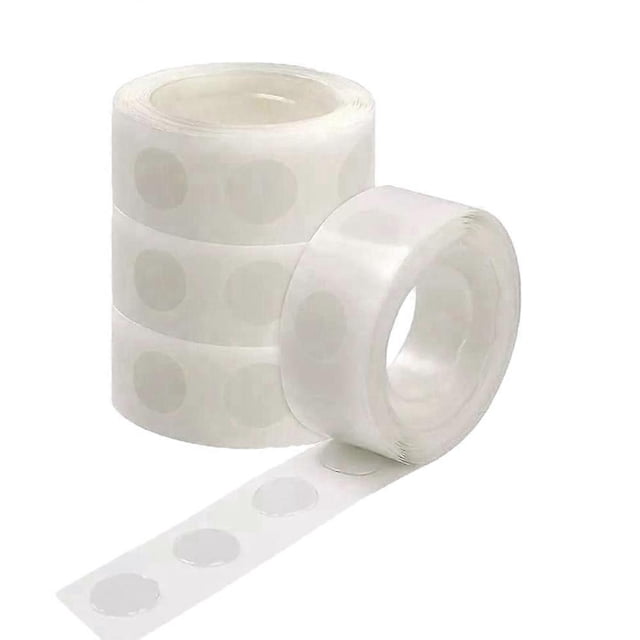 4 Rolls Glue Point Balloon Glue Removable Adhesive Dots Double Sided Dots of Glue Tape for Balloons
