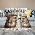 thumbnail image 2 of Orinice Hedgehogs Love Warm Lightweight Blanket Soft Fleece Blankets All Seasons Decor Cow Gifts Blanket 60x80in, 2 of 6