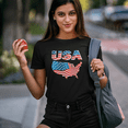 thumbnail image 3 of 4th of July Shirts for Girls USA Shirt American Flag Shirt for Kids Patriotic Shirts for Girls, 3 of 7