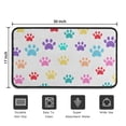 thumbnail image 5 of Colorful Dog Paw Footprint Door Rugs,Washable Non Slip Door Mats Indoor,Decorative Door Mats,Entry Mat Indoor for Entrance,Bedroom,Kitchen,Bathroom,30"x17", 5 of 6