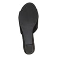 thumbnail image 2 of JOURNEE COLLECTION Womens Black Padded Pavan Open Toe Wedge Slip On Slide Sandals 10, 2 of 4