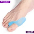 thumbnail image 3 of WILLED Bunion Corrector, 4PCS Gel Bunion Pads with Separator for Big Toe, Blue Toe Spacers Protectors for Women Men, Hammer Toe Straightener, 3 of 6