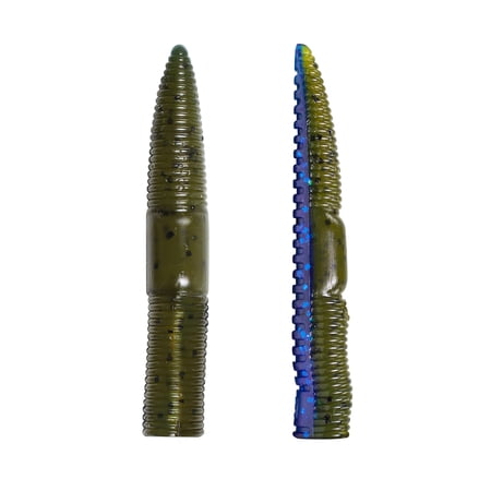 Lunkerhunt Finesse Worm Soft Plastic Fishing Lure Okeechobee Craw 3 inch 1/4 oz 8 Pack