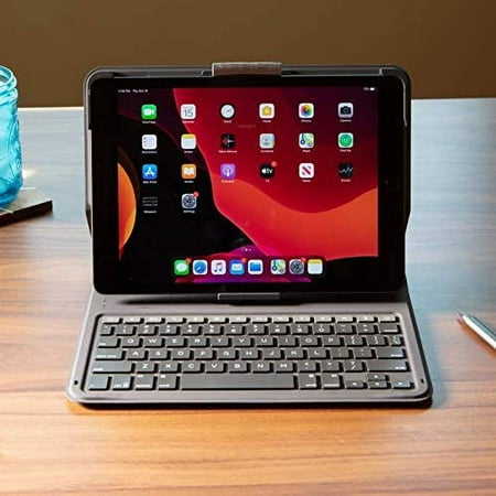ZAGG - Messenger Folio 2 Keyboard & Case for Apple iPad 10.2" (7th, 8th, 9th Gen) and iPad Air 10.5" (3rd Gen) - Charcoal