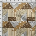 thumbnail image 4 of oneOone Polyester Spandex Brown Fabric Floral With Dot Mix Sewing Craft Projects Fabric Prints By Yard 56 Inch Wide, 4 of 4
