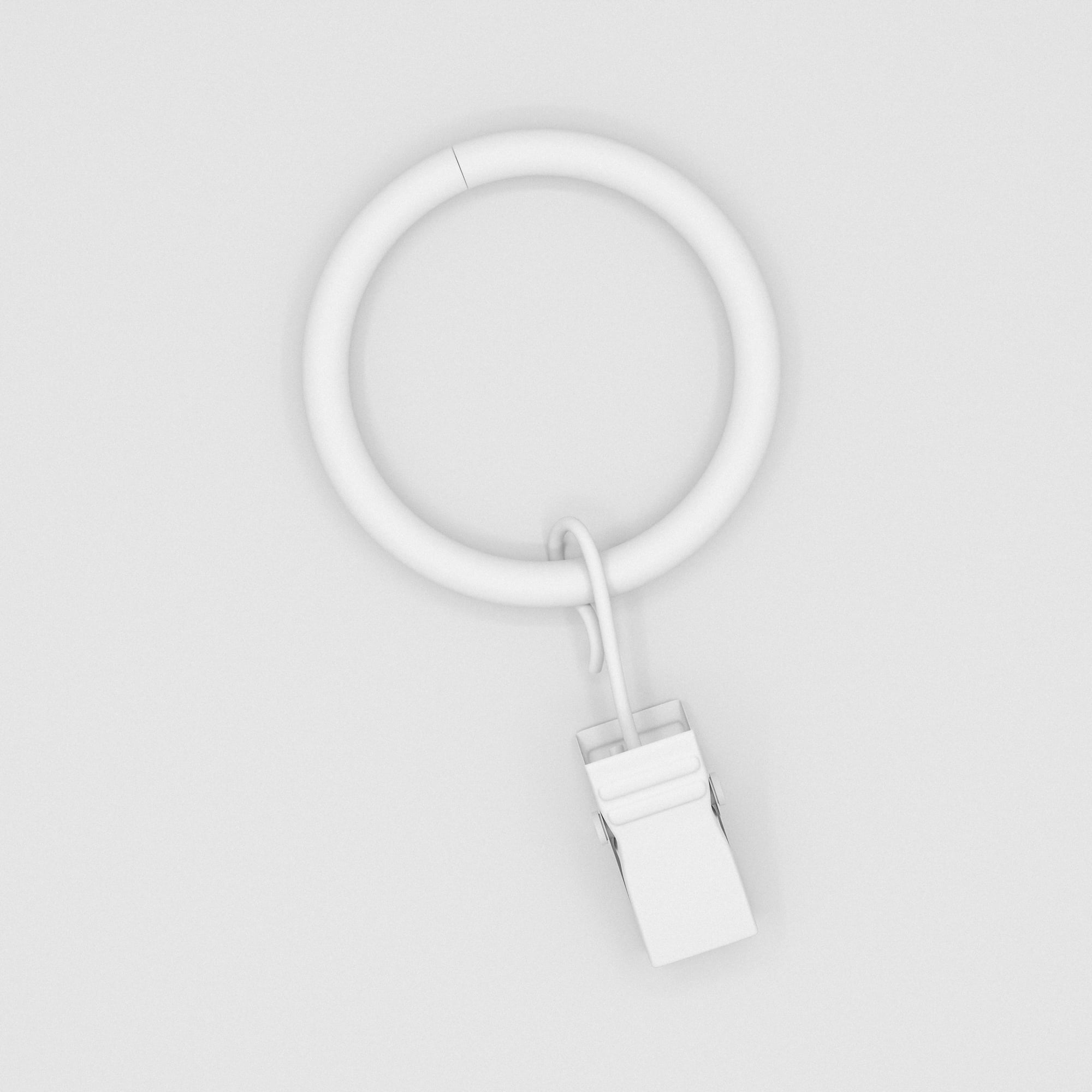 Mainstays 1" White Curtain Clip Rings (7 pack)