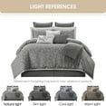 thumbnail image 4 of Nanshing Johnella 14 Piece Comforter Set, Grey, King, 4 of 4