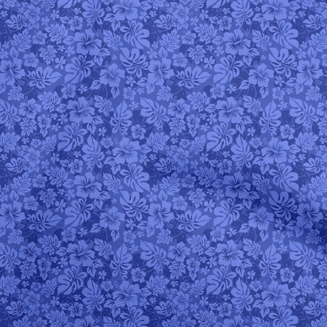 oneOone Cotton Flex Medium Blue Fabric Tropical Craft Projects Decor Fabric Printed By The Yard 40 Inch Wide