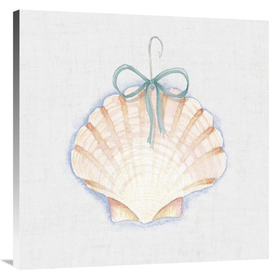 Global Gallery's 'Christmas on the Coast II' by Elyse DeNeige Stretched Canvas Wall Art