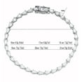 thumbnail image 2 of Moissanite Tennis Bracelets for Women 925 Sterling Silver Chain Bracelet D Color VVS1 Clarity Diamond Tennis Bracelets for Women Jewelry 16-21CM, 2 of 11