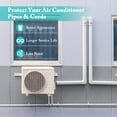 thumbnail image 2 of Costway 4" PVC Decorative Mini Split Line Set Cover with Flexible Duct & Straight Duct, 2 of 9