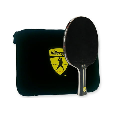 Killerspin JET Black Table Tennis Set including Compeititon Paddle with 5 Layer Wood Blade Nitrx-4Z