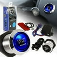thumbnail image 5 of Universal for Car Engine Start Push Button Switch Ignition Kit Blue LED Car Check Eengine Light, 5 of 5
