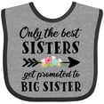 thumbnail image 3 of Inktastic Only the Best Sisters Get Promoted to Big Sister Boys or Girls Baby Bib, 3 of 4