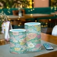 thumbnail image 3 of Yayeee Flameless Candles with Remote Flickering Battery Operated Multi Color Changing, Floral Pattern, 3 of 7