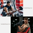 thumbnail image 6 of Soozier Adjustable Preacher Curl Bench, 265 LBS Seated Arm Isolated Barbell Dumbbell Bicep Station, Black, 6 of 9