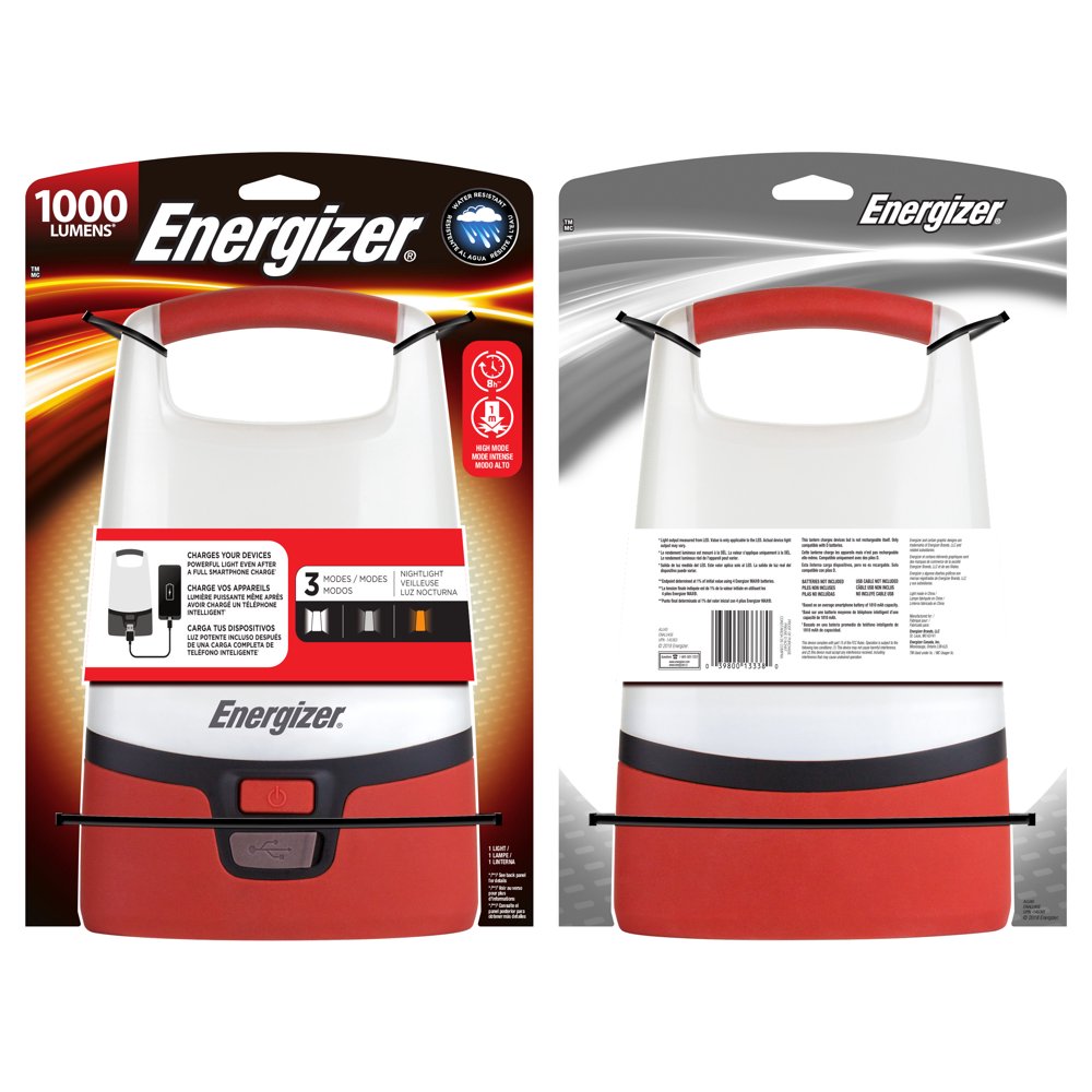 Energizer Vision LED USB Lantern 1000 Lumens