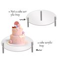 thumbnail image 4 of LCXmlly Money Pouch Card Acrylic Cake Stand Set Transparent High Load Bearing Easy Installation Food Grade Display, 4 of 6