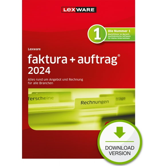 Lexware Faktura+Auftrag 2024 - 1 Appareil, ABO - ESD-DownloadESD