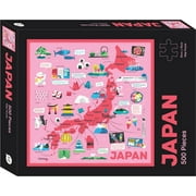HARDIE GRANT TRAVEL Japan Map 500pc Puzzle Chronicle Books 177282CB