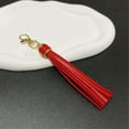 thumbnail image 4 of PU Leather Tassels Keychain Colorful Tassels Bag Charm Keychain Crafted From PU Leather For Everyday Use, 4 of 9