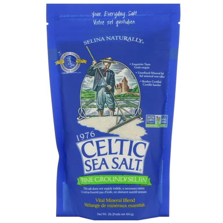 Selina Naturally Fine Ground Celtic Sea Salt, 5 lb - Foods Co.