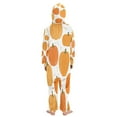 thumbnail image 3 of Vzayyk 4T-14Y Size Aviliable Cozy One-Piece Footless Sleeper Pajama Orange Pumpkins, 3 of 8