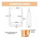 thumbnail image 5 of Bolsa Stand Up Pouch Kraft Ventana Pie Resellable 250gr 50pz, 5 of 5