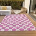 thumbnail image 6 of Addison Rugs Chantille Indoor/Outdoor Transitional Circles Blush Washable Rectangle Rug, 2'6" x 3'10", 6 of 6